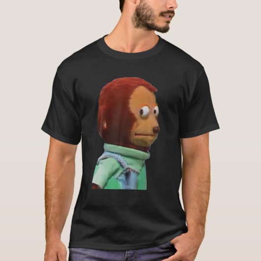 Solo Awkward Look Affe Puppet Meme T-Shirt (Vorderseite)