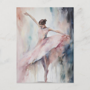 Solo Ballet Dancer Postkarte