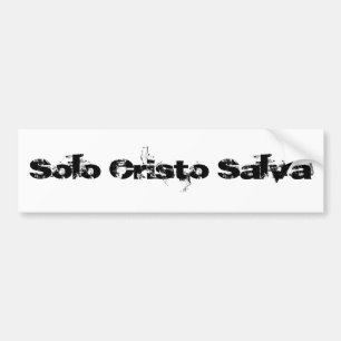 Solo Cristo Salva Autoaufkleber