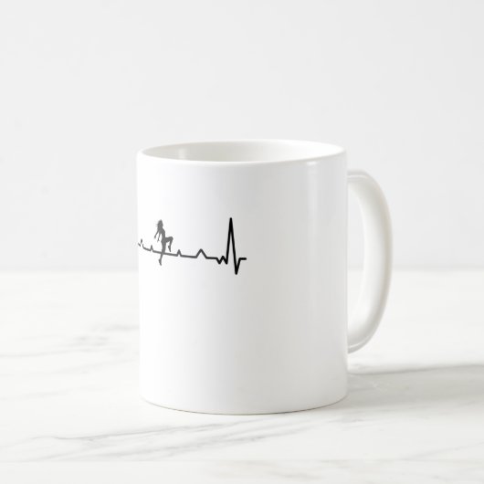 Solo Dance Dancing Heartbeat Dancer Geschenke Kaffeetasse (VorderseiteRechts)