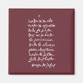 Solo Dios basta (Lass nichts stört dich) Magnet (Vorne)