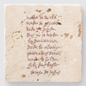 Solo Dios basta (Lass nichts stört dich) Steinuntersetzer (Vorderseite)