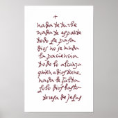 Solo Dios basta (Let nothing disturb thee) Poster (Vorne)