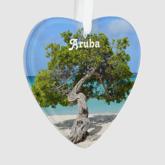 Solo- Divi Divi Baum in Aruba Ornament (Vorderseite)