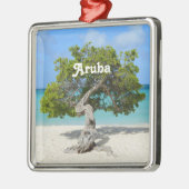 Solo- Divi Divi Baum in Aruba Ornament Aus Metall (Links)