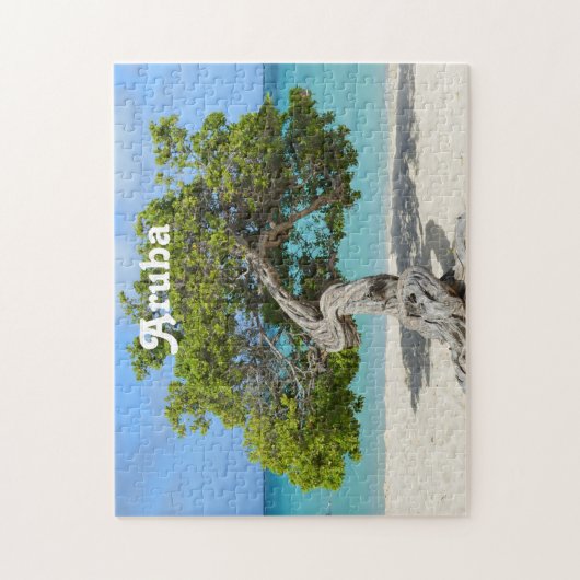 Solo- Divi Divi Baum in Aruba Puzzle (Vertikal)