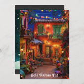Solo Faltas Tu Feiertagskarte (Vorne/Hinten)