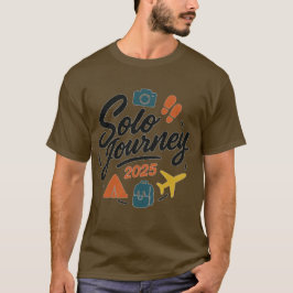 Solo Journey 2025 Adventure-Logo T-Shirt