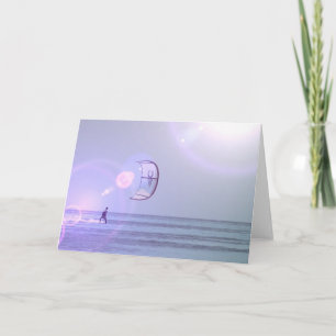 Solo Kiteboard Greeting Card Karte