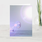Solo Kiteboard Greeting Card Karte (Vorderseite)