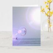 Solo Kiteboard Greeting Card Karte (Gelbe Blume)