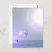 Solo Kiteboard Postkarte (Vorne/Hinten)