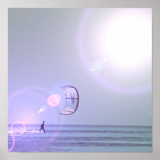 Solo Kiteboarder Poster (Vorne)