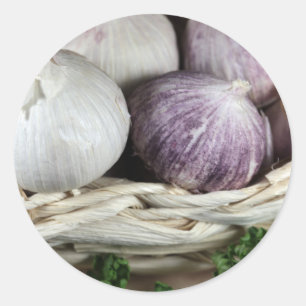 Solo- Knoblauch Runder Aufkleber