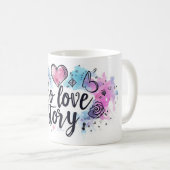 Solo Liebe Story Niedlich Slogan Kaffeetasse (VorderseiteRechts)