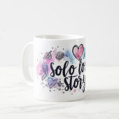 Solo Liebe Story Niedlich Slogan Kaffeetasse (Vorderseite Links)