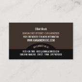 Solo Microphone, Karaoke Event Organisator Visitenkarte (Rückseite)