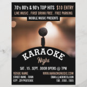 Solo Microphone, Karaoke-Eventwerbung Flyer (Vorne)