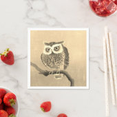 Solo Owl Shades Gold Paper Napkins Serviette (Beispiel)