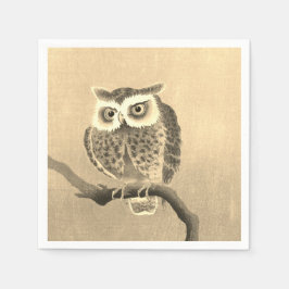Solo Owl Shades Gold Paper Napkins Serviette