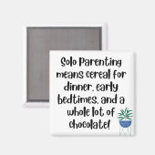 Solo Parenting bedeutet...Magnet Magnet (Vorderseite/Rückseite)