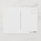 Solo Pink Weihnachtsbaum und Golden Star Postkarte (Rückseite)