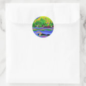 Solo Runder Aufkleber (Tasche)
