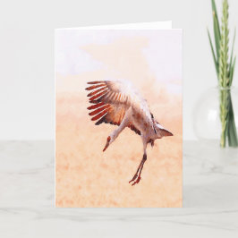 Solo- Sandhill Kran-Karten Karte
