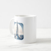 Solo segelt auf der Welt Kaffeetasse (Vorderseite Links)