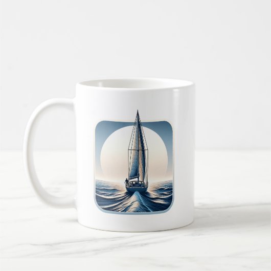 Solo segelt auf der Welt Kaffeetasse (Links)