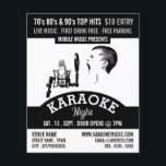 Solo Singer, Karaoke Eventwerbung Flyer<br><div class="desc">Solo Sänger,  Karaoke Event Advertising Flyer von The Business Card Store.</div>