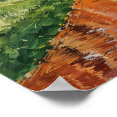 Solo Stroll - Abstrakter Impressionismus Art Style Poster (Ecke)