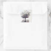 Solo Tree in Monochrome Stickers (Tasche)