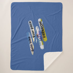 Solo Wanderung, Tempo, Rhythmus, Freiheit. Sherpadecke