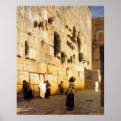Soloman's Wall Jerusalem, Jean-Leon Gerome Poster (Vorne)
