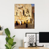 Soloman's Wall Jerusalem, Jean-Leon Gerome Poster (Heimbüro)