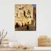 Soloman's Wall Jerusalem, Jean-Leon Gerome Poster (Küche)