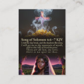 Solomon 2:8-10 und 4:6-7 KJV Card Box Visitenkarte (Rückseite)