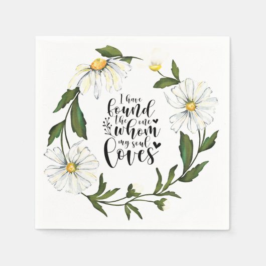 Solomon 3:4 Ich habe das Eine gefunden Serviette (Vorderseite)