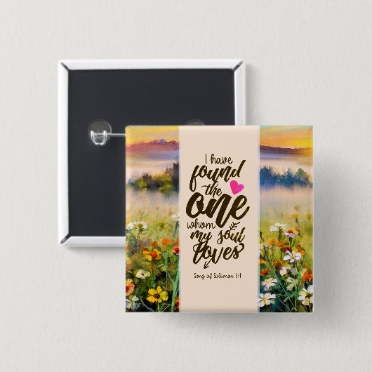 Solomon 3:4 Ich habe die Eine Bibel gefunden Button (Vorne & Hinten)
