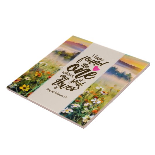 Solomon 3:4 Ich habe die Eine Bibel gefunden Fliese (Seite)