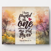 Solomon 3:4 Ich habe die Eine Bibel gefunden Fotoplatte (Vorderseite)