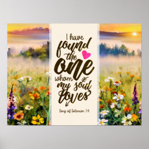 Solomon 3:4 Ich habe die Eine Bibel gefunden Poster