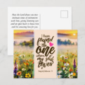 Solomon 3:4 Ich habe die Eine Bibel gefunden Postkarte (Vorne/Hinten)