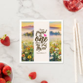 Solomon 3:4 Ich habe die Eine Bibel gefunden Serviette (Beispiel)