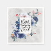 Solomon 3:4 Ich habe die Eine Blume gefunden Serviette (Vorderseite)