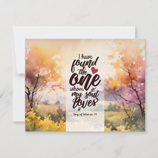 Solomon 3:4 Lied fand ich die One Bible Card (Vorderseite)