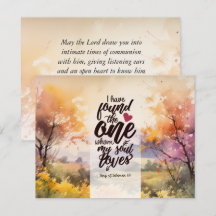 Solomon 3:4 Lied fand ich die One Bible Card