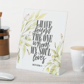 Solomon 3:4 Wildblumen Hochzeit der Bibel Sockelschild (In SItu)