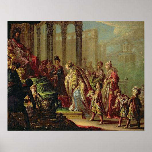 Solomon and the Queen of Sheba, or Esther before A Poster (Vorne)